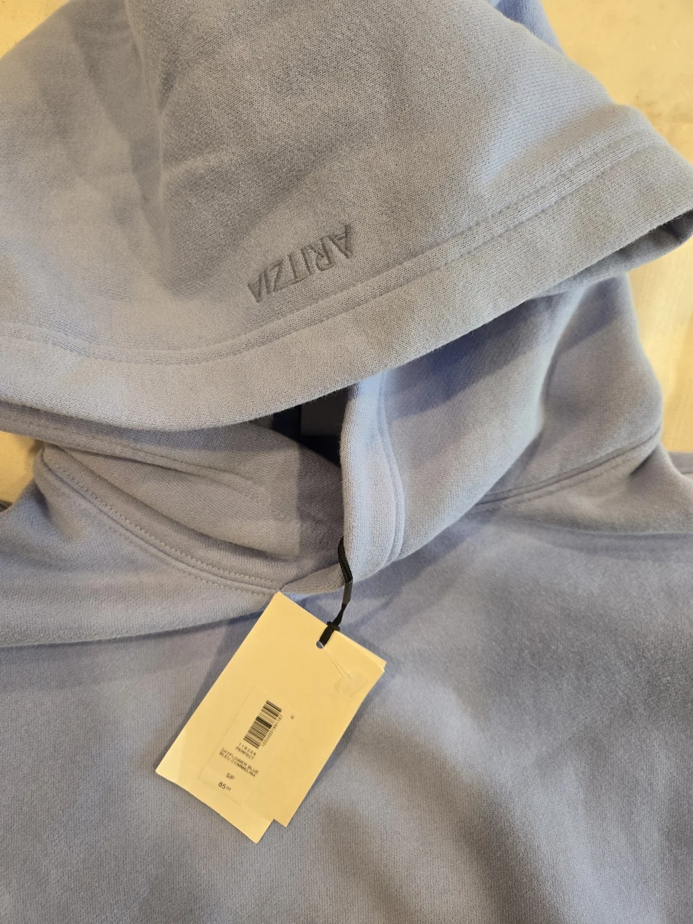 Aritzia Light Blue Hooded Pullover Sweatshirt - Picture 5 of 6